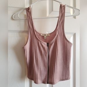 Express Ribbed Cropped Tank Top S